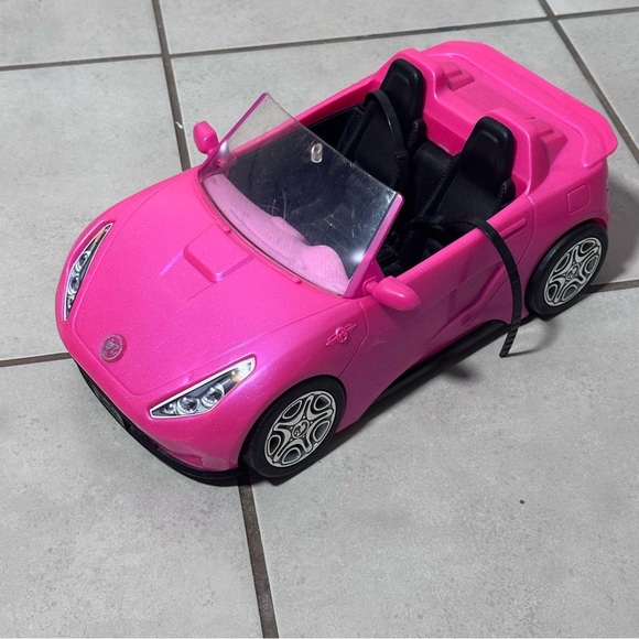 Barbie Doll Pink Glam Toy Convertible‎ Car - Picture 1 of 6